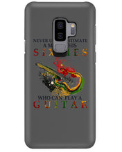 Load image into Gallery viewer, Never Underestimate A 60 Year Old Man Can Play A Guitar Phone case