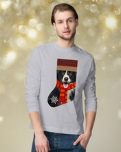 Load image into Gallery viewer, Santa Border Collie In Stock Gift For Dog Lovers Unisex Long Sleeve