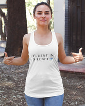 Load image into Gallery viewer, Fluent In Silence Custom Design For Personalized Nation Gift Ladies Flowy Tank