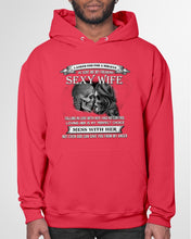 Load image into Gallery viewer, Shes Stubborn Messy And A Brat At Times Black Gift For Husband Hoodie
