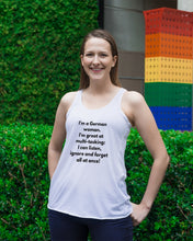 Load image into Gallery viewer, I'm A German Woman I'm Great At Multi Tasking Gift For Women Ladies Flowy Tank