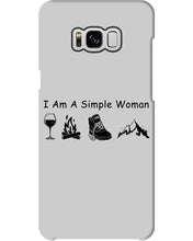Load image into Gallery viewer, Simple Woman Loves Wine Camping Shoes And Climbing Phone case