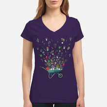 Load image into Gallery viewer, Garden Flying Unique Design Great Gift For Garden Lovers Ladies V-Neck