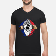 Load image into Gallery viewer, Corse Super Hero Flag Patriot Gift For Men Guys V-Neck