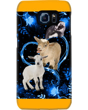 Load image into Gallery viewer, Lovely Phone Case Twinkling Blue Heart Gift For Goat Lovers Phone case