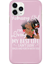 Load image into Gallery viewer, Betty Boop February Girl Living My Best Life Birthday Meaningful Gift Phone case