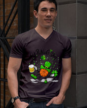 Load image into Gallery viewer, Basketball Saint Patrick's Day Gift For Basketball Lovers Guys V-Neck