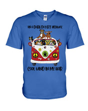 Load image into Gallery viewer, On A Dark Desert Highway Meaningful Gift For Dog Lovers Guys V-Neck