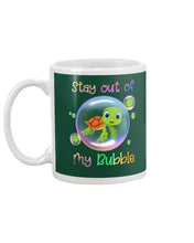 Load image into Gallery viewer, Vintage Funny Stay Out Of My Bubble Gift For Turtle Lovers Mug