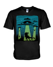 Load image into Gallery viewer, UFA Dinosaur T Rex Sky Full Of Stars Guys V-Neck