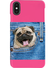 Load image into Gallery viewer, baby Pug In Denim Pocket Gift For Dog Lovers Phone case