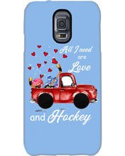 Load image into Gallery viewer, All I Need Are Love And Hockey Gift For Hockey Players Phone case