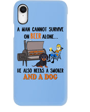 Load image into Gallery viewer, A Man Loves Beer And Dachshund Gift For Dog Lovers Phone case