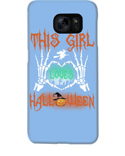 Load image into Gallery viewer, This Girl Loves Halloween Gift For Girls Phone case