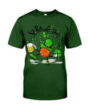 Load image into Gallery viewer, Basketball Saint Patrick's Day Gift For Basketball Lovers Guys Tee