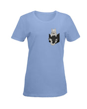 Load image into Gallery viewer, Cat In Your Front Pocket Great Gift For Cat Lovers Ladies Tee