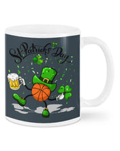 Load image into Gallery viewer, Basketball Saint Patrick's Day Gift For Basketball Lovers Mug