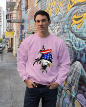 Load image into Gallery viewer, Eagle Giant Scratch USA Flag Gift For Women Sweatshirt
