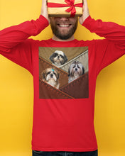 Load image into Gallery viewer, Three Cute Shih Tzu In Bag Gift For Dog Lovers Unisex Long Sleeve