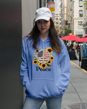 Load image into Gallery viewer, Peace Sign Sunflower Birthday Gift For Girls Hoodie