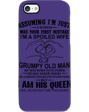 Load image into Gallery viewer, A Spoiled Wife Of An October Grumpy Old Man Birthday Meaningful Gift Phone case