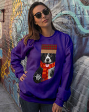 Load image into Gallery viewer, Santa Border Collie In Stock Gift For Dog Lovers Sweatshirt