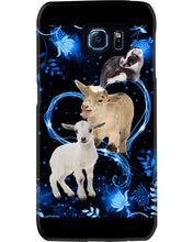 Load image into Gallery viewer, Lovely Phone Case Twinkling Blue Heart Gift For Goat Lovers Phone case
