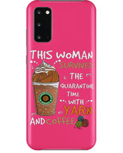 Load image into Gallery viewer, The Quarantine Time With Yarn And Coffee Gift For Women Phone case