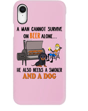 Load image into Gallery viewer, A Man Loves Beer And Dachshund Gift For Dog Lovers Phone case