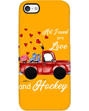 Load image into Gallery viewer, All I Need Are Love And Hockey Gift For Hockey Players Phone case