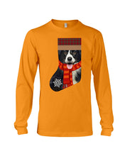 Load image into Gallery viewer, Santa Border Collie In Stock Gift For Dog Lovers Unisex Long Sleeve