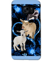 Load image into Gallery viewer, Lovely Phone Case Twinkling Blue Heart Gift For Goat Lovers Phone case