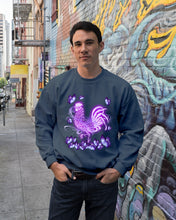 Load image into Gallery viewer, Chicken Purple Butterflies Gift For Chicken Lovers Sweatshirt