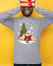 Load image into Gallery viewer, Funny Golden Retrievers Sleep In Red Boots Gift For Dog Lovers Unisex Long Sleeve