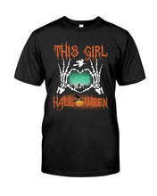 Load image into Gallery viewer, This Girl Loves Halloween Gift For Girls Guys Tee