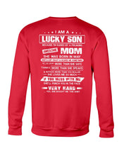 Load image into Gallery viewer, Gift For Lucky Son May Mom Loves Me So Much Sweatshirt