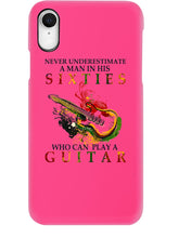 Load image into Gallery viewer, Never Underestimate A 60 Year Old Man Can Play A Guitar Phone case