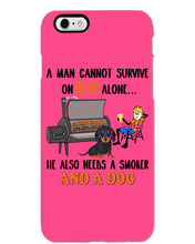 Load image into Gallery viewer, A Man Loves Beer And Dachshund Gift For Dog Lovers Phone case