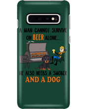 Load image into Gallery viewer, A Man Loves Beer And Dachshund Gift For Dog Lovers Phone case