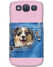 Load image into Gallery viewer, Australian Shepherd In Denim Pocket Gift For Dog Lovers Phone case