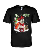 Load image into Gallery viewer, Cute Westie Christmas Night Gift For Dog Lovers Guys V-Neck