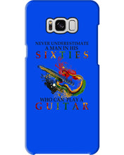 Load image into Gallery viewer, Never Underestimate A 60 Year Old Man Can Play A Guitar Phone case