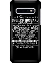 Load image into Gallery viewer, Shes Stubborn Messy And A Brat At Times Black Gift For Husband Phone case