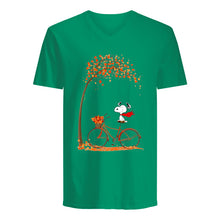 Load image into Gallery viewer, Snoopy Cartoon Movie Autumn Is Coming Gift For Fans Guys V-Neck