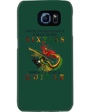 Load image into Gallery viewer, Never Underestimate A 60 Year Old Man Can Play A Guitar Phone case