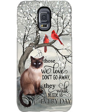 Load image into Gallery viewer, Siamese Cat Red Cardinals Those We Love Phone case