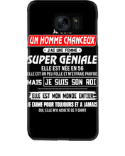 Load image into Gallery viewer, Je Suis Un Homme Chanceux J'ai Line Femme Custom Design Je Suis Son Roi Phone case