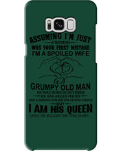 Load image into Gallery viewer, A Spoiled Wife Of An October Grumpy Old Man Birthday Meaningful Gift Phone case