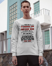 Load image into Gallery viewer, A Stubborn Son Of A Freaking Awesome Mom I Love Her Gift For Mama Unisex Long Sleeve