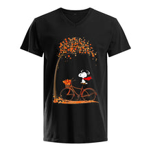 Load image into Gallery viewer, Snoopy Cartoon Movie Autumn Is Coming Gift For Fans Guys V-Neck